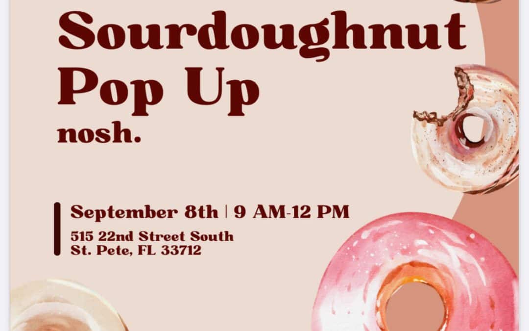 Sourdoughnut Pop Up with nosh.